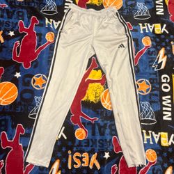 Adidas Track Pants cream with Black Stripes
