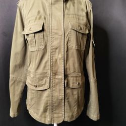 Women's Kenzie Jeans Army Style Utility Jacket  (Size L)