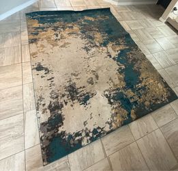 Modern Abstract Area Rug – Perfect for Living Room or Dining Room