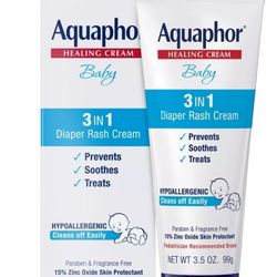 One 3.5 ounce tube of Aquaphor Baby Diaper Rash Cream