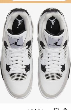 Air Jordan 4 White Black Sneakers