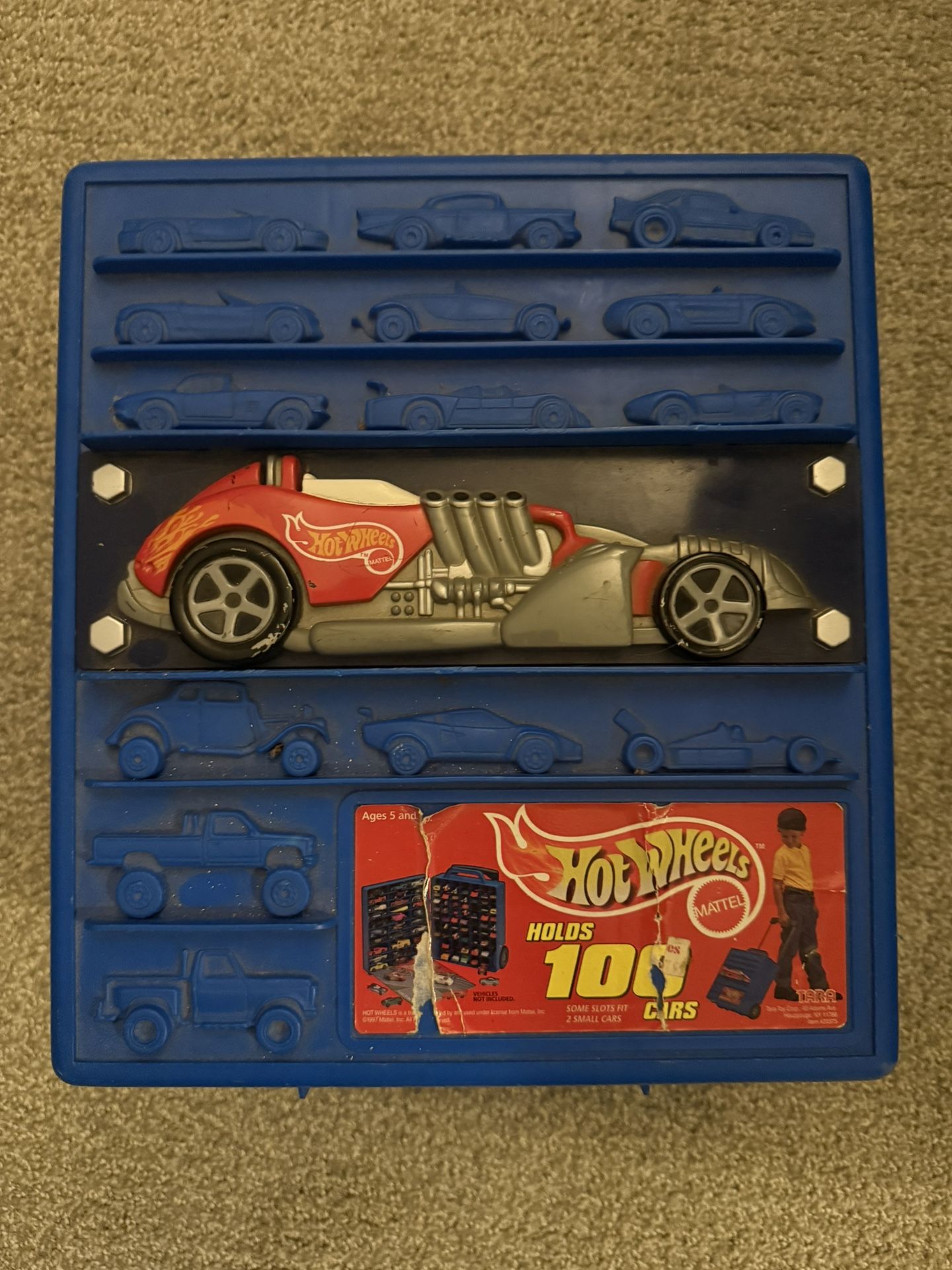 Lot Of 62 Classic Matchbox/Hot Wheels/Nascar Diecast Cars With Vintage Hot Wheels Case