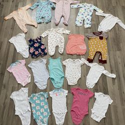 A Lot Of Baby Girl Clothes