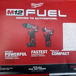 Milwaukee Fuel drills set