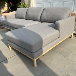 Brand New. Mid Century Modern Sectional Sofa. Price $795. (Retail $2200+)
