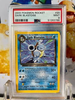 PSA 9 MINT Dark Blastoise Pokemon Team Rocket Unlimited