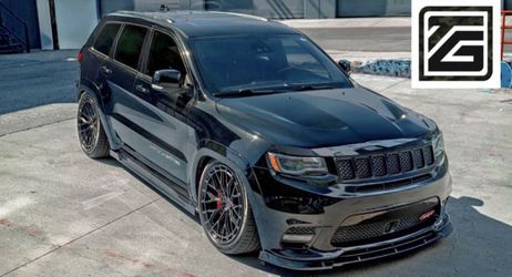 🖤💎 22x10.5 Ferrada FR12 Wheels for Jeep Trackhawk & SRT ✨ Obsidian Black Finish 💎🖤