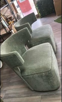 Green office swivel chairs