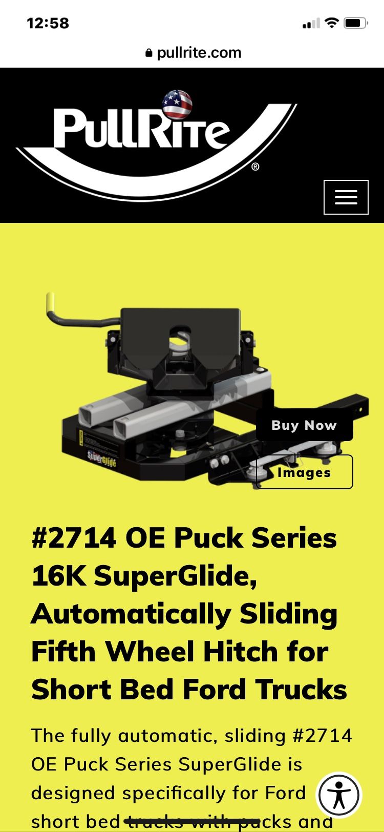 5th Wheel 16K SuperGlide, Automatically Sliding 