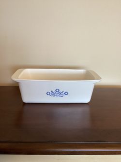 Corningware Blue Corn Flower Loaf Pan