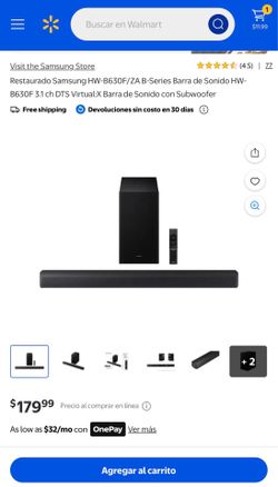 Samsung soundbar with subwoofer