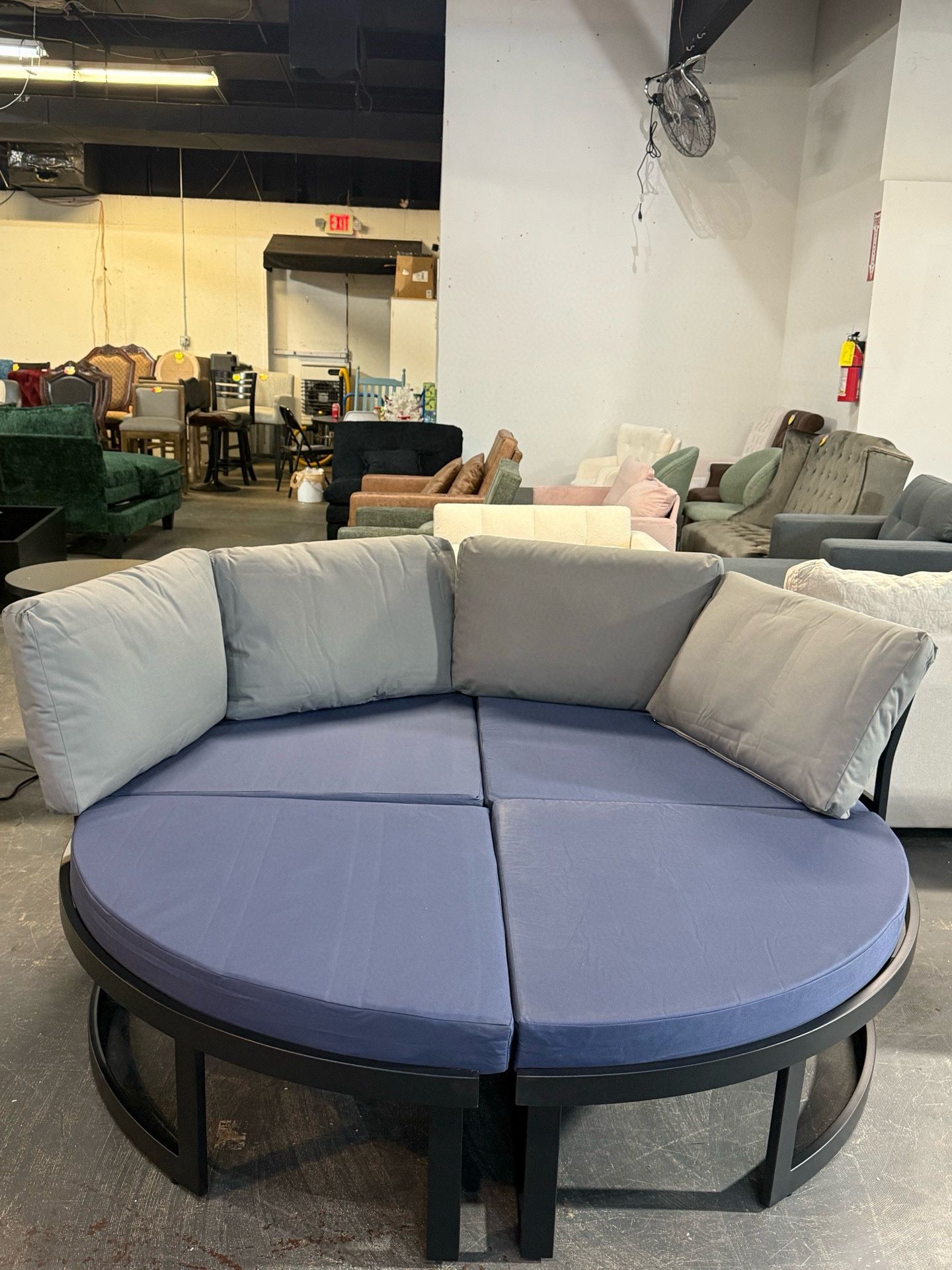 🔥Special Discount 🔥Metal Patio Furniture Set 73" Outdoor Conversation Set Patio Sectional Sofa Couch with Removable Cushions 💰160$ Decatur Location