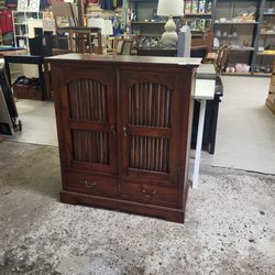 BOHO storage cabinet. Hardwood. Dimensions are in photos