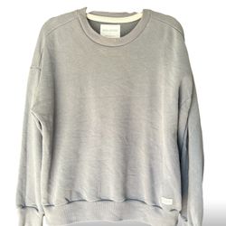 HOLLISTER Crewneck Sweatshirt Pullover Grey Women’s Oversized Fit Size Medium