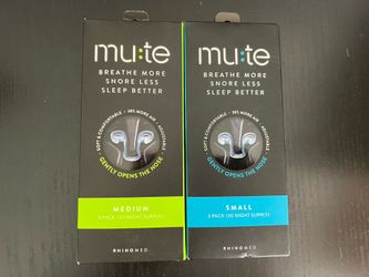 Rhinomed Mute Nasal Dilator for Snore Reduction - Anti-Snoring Aid Solution - Improve Airflow - Comfortable Nose Vents, Breathing Aids for Better Slee