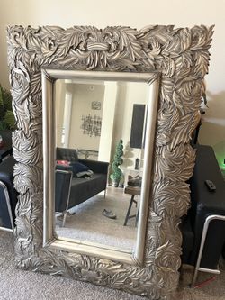 Large Vintage Ornate Mirror