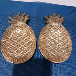Anthropology Gold Pineapple Trinket Dishes. 