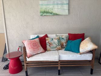 Outdoor Double Seat & Side Table