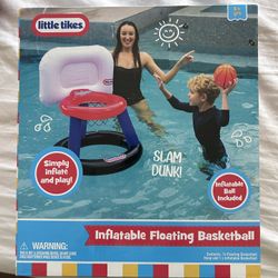 BRAND NEW, UNUSED Little Tikes Inflatable Floating Basketball Set
