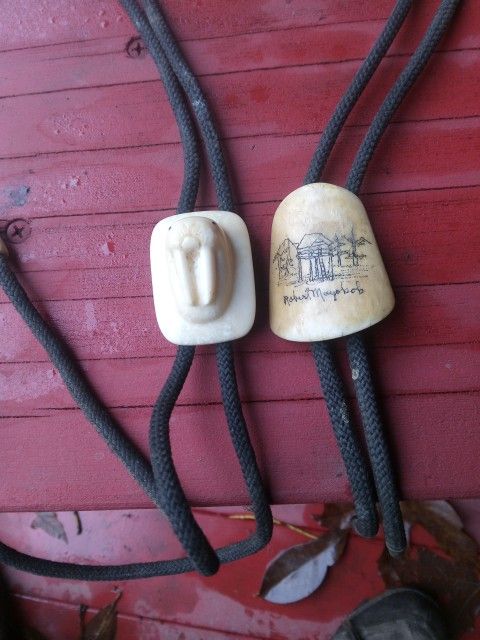 Antique Ivory Neck Ties From Alaska