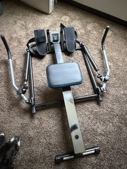 Progear 750 Rower with Additional Multi Exercise Workout Capability, Black