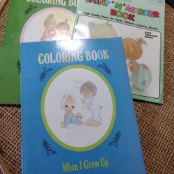 vintage precious moments coloring books