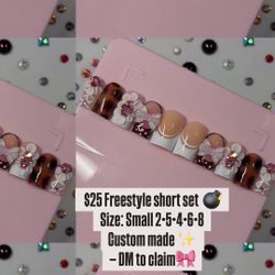 Acrylic Press ons Made by @Nailedbykim.A 🎀