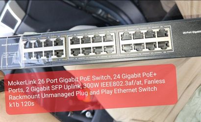 Model G242GS Oos Port MokerLink 26 Port Gigabit PoE Switch 24 Gigabit &K1m