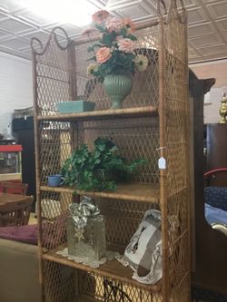 Wicker bookcase