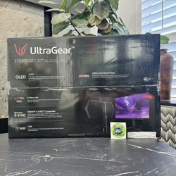 27” Lg Ultra Gear Oled Qhd 240hz .03ms Gsync Monitor