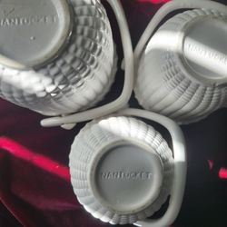 Authentic Nantucket Ceramic Baskets.  