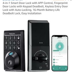 4-in-1 smart door lock with APP control, new