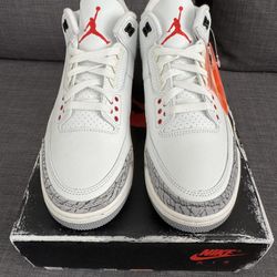 Jordan 3 White Cement Reimagined- Men’s Size 9 - Brand New