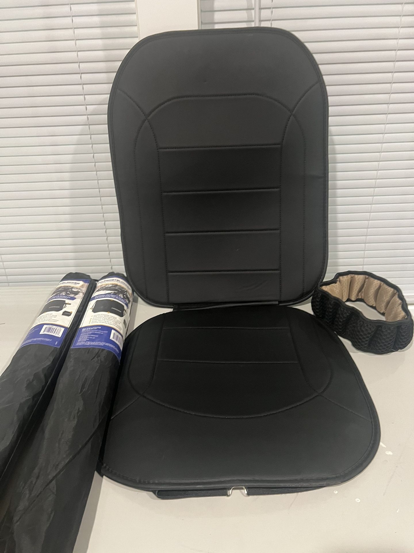 Car Accessories – Seat Cover, Steering Wheel Cover, & Frost Blockers