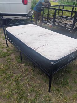 Twin size bed with mattress $70 to deliveryavailable