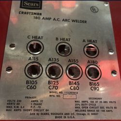 CRAFTSMAN Sears USA 🇺🇸 Made Arc Stick Welder