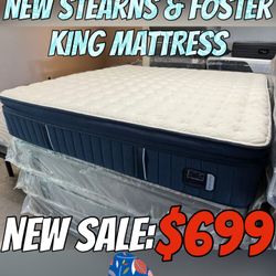 NEW STEARNS & FOSTER KING MATTRESS 