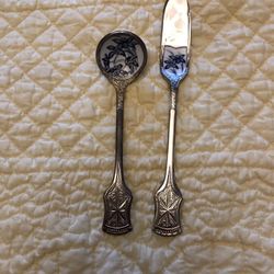 Vintage Spoon And Knife Set