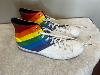 Converse Chuck Taylor All Star High Top Rainbow White 12M/14W