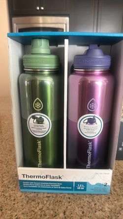 Brand new set of 2 thermos flask