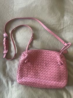 Bottega Veneta Intrecciato Nappa Leather Nodini Crossbody Bag – Pink – Authentic