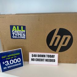 HP Laptop 17.3 inch-$40 Today To take It home 