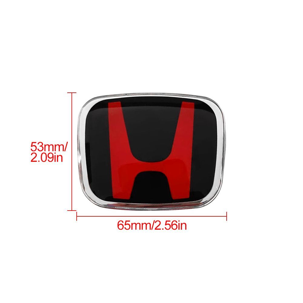 BRAND NEW 1PCS HONDA BLACK/RED REAR TRUNK H LOGO JDM EMBLEM FOR ACCORD 2023-2025