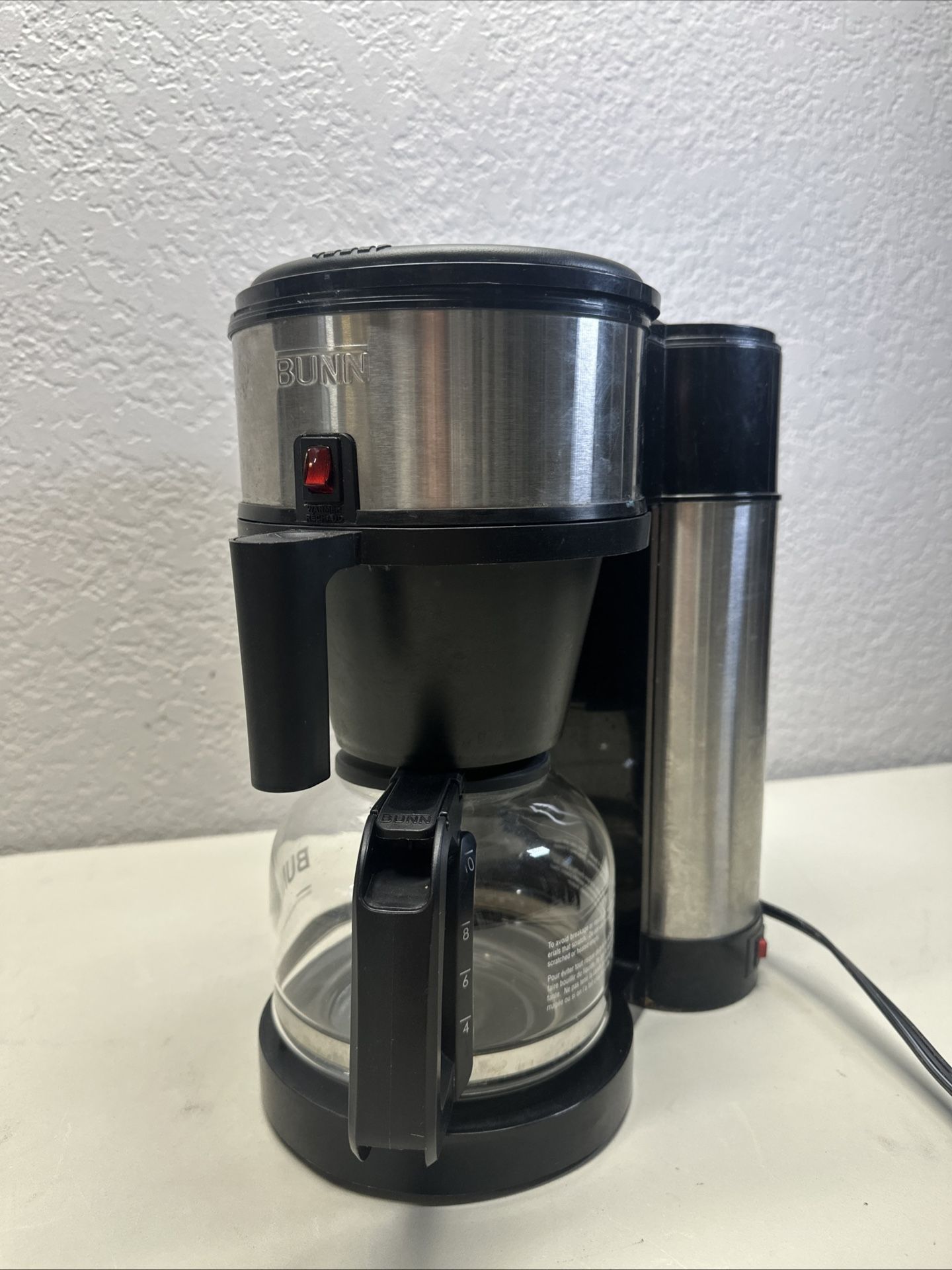 BUNN Coffee Maker Velocity 10 Cup Speed Brew Stainless NHS B