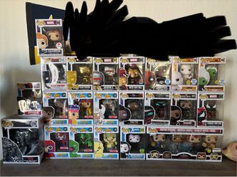 Funko Pop With Box Lot of 25 Marvel + DragonBall