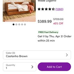 NEW Twin Bed With Trundle 