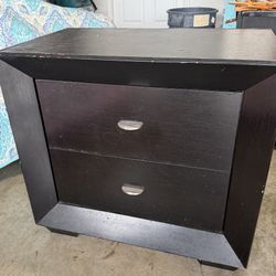 Black Side Table / Wood End Table