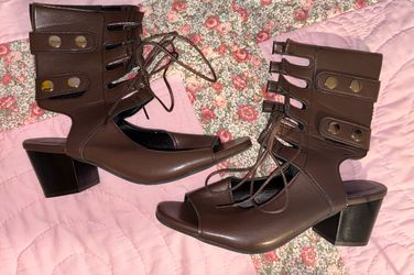 Brown Ankle Boot Sandals Size 11 Brand New