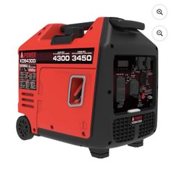 4300/3450-Watt A-ipower Lightweight Gas Inverter + Telescopic Handle