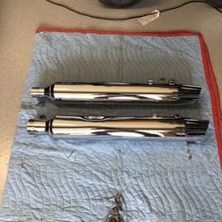 Harley Davidson Touring Chrome Mufflers